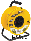 Катушка УК40 с т/з 4 места 2Р/40м 2х1,0 мм2 "Garden"