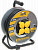 Катушка УК40 на мет с т/з 4 места 2Р+PЕ/40м КГ 3х1,5мм2 IP44 "Professional"